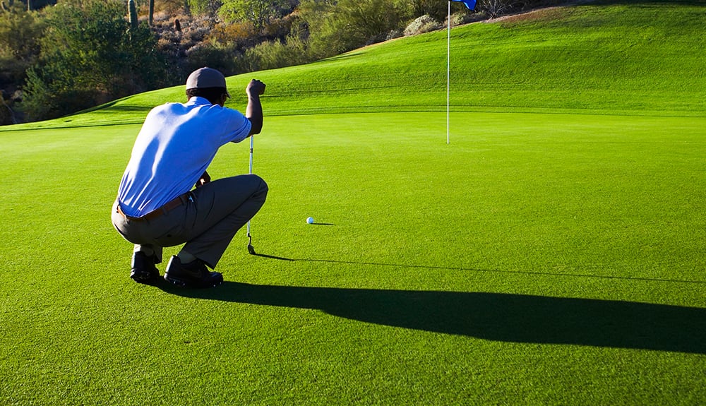 Image of a man on a golf course